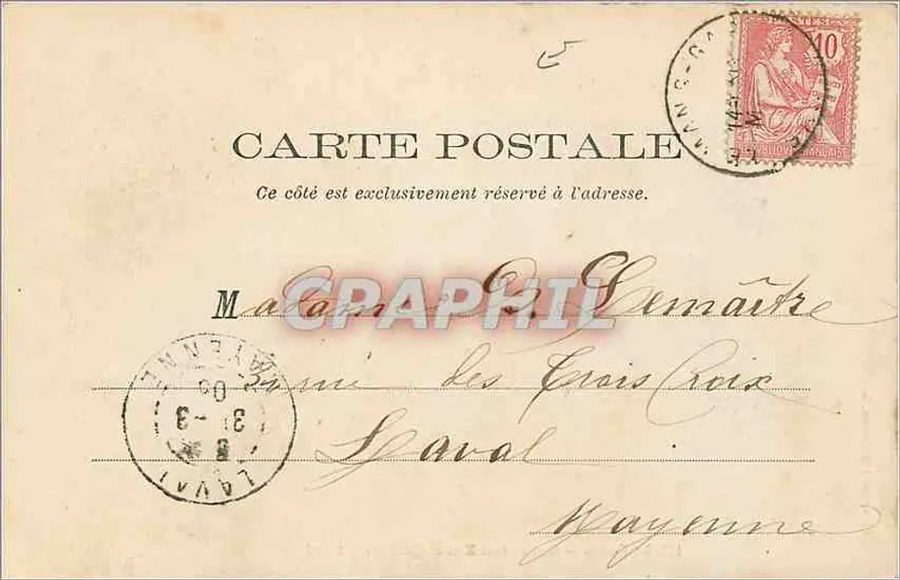 Le Mans — O Ponte em X e o Bairro do Pré — Editor anônimo, n° 113 - Verso