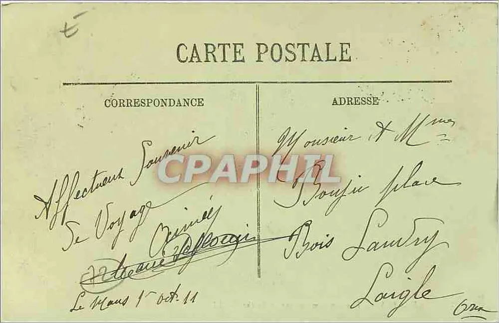 Le Mans — Vue panoramique sur la Sarthe — LL. n°236 - Verso