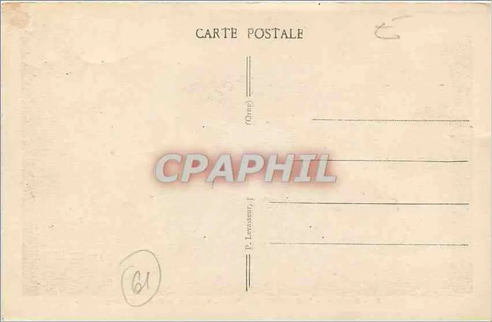 Arredores de Bagnolles-de-l'Orne — Vale da Cour, O Lago — A Normandia, n°62 - Verso