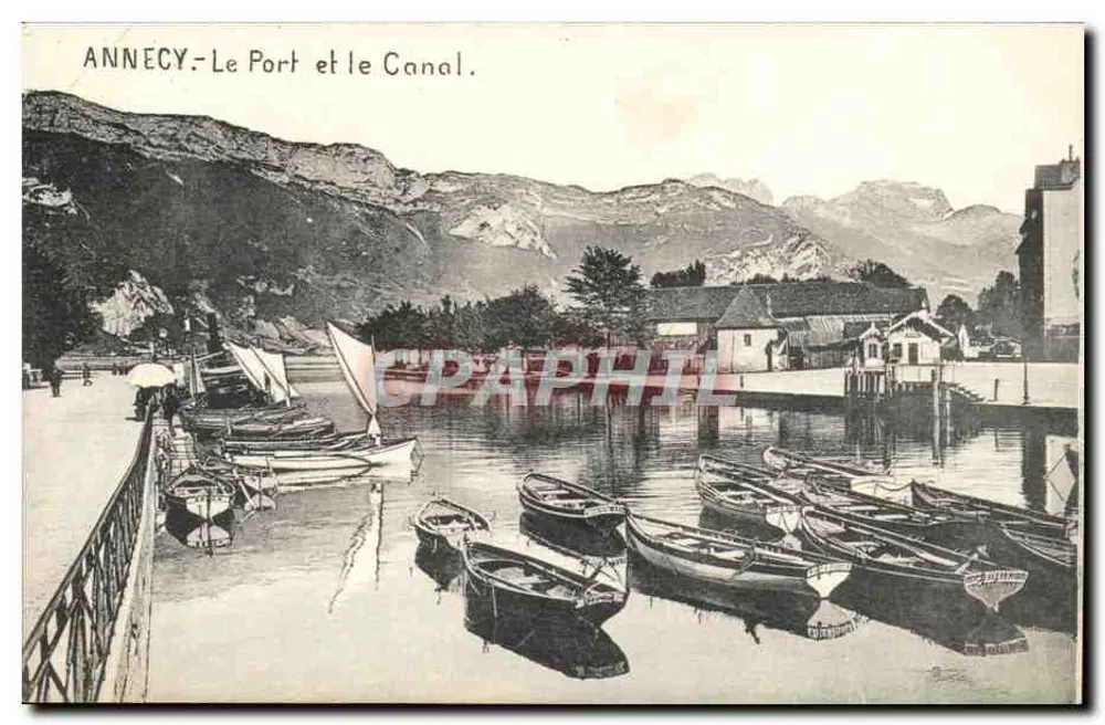 Annecy - Le Port et le Canal. - Recto