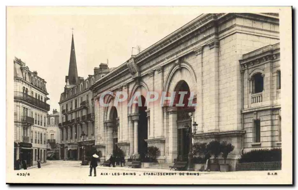 Aix-les-Bains — Estabelecimento de Banhos — S.I.R. n° 433/6 - Frente