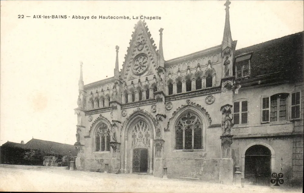 Aix-les-Bains - Abadia de Hautecombe, A Capela - Frente