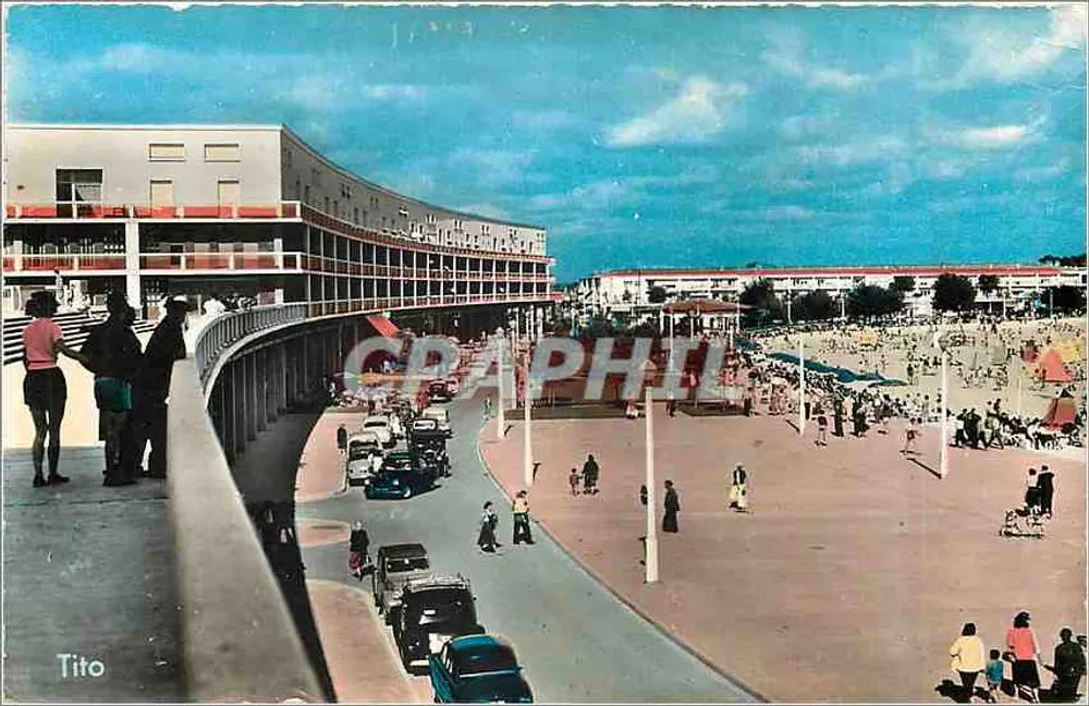 Praia e promenade em Royan — Tito — editor Tito, número de série não visível - Frente