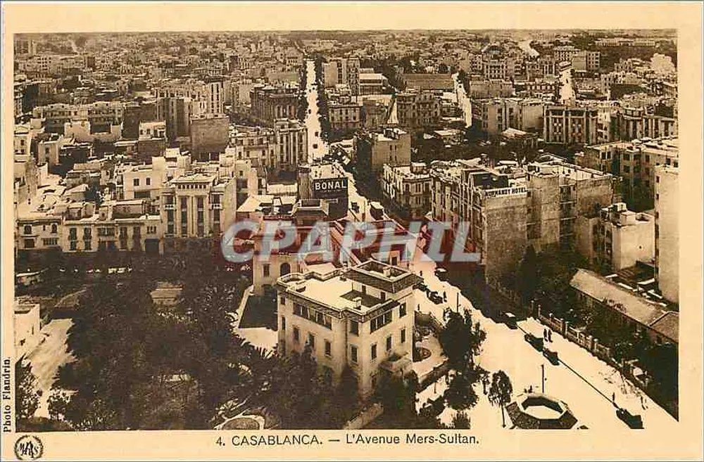 Casablanca — De Avenue Mers-Sultan — Foto Flandrin - Voorkant