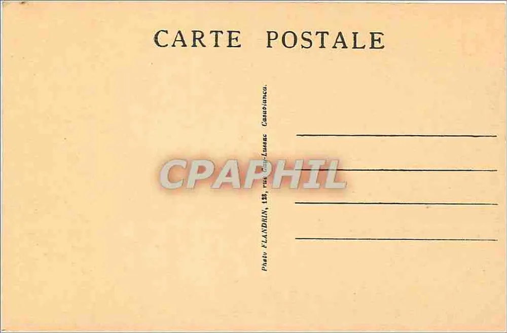 Casablanca — De Avenue Mers-Sultan — Foto Flandrin - Achterkant