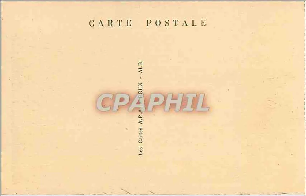 Castres — Plein Jean-Jaurès — uitgever A.P.A. Albi, n°9 - Achterkant