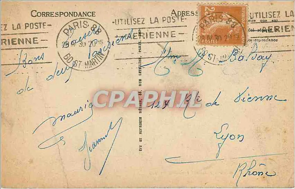 París — Placa del Soldado Desconocido — LL - Reverso