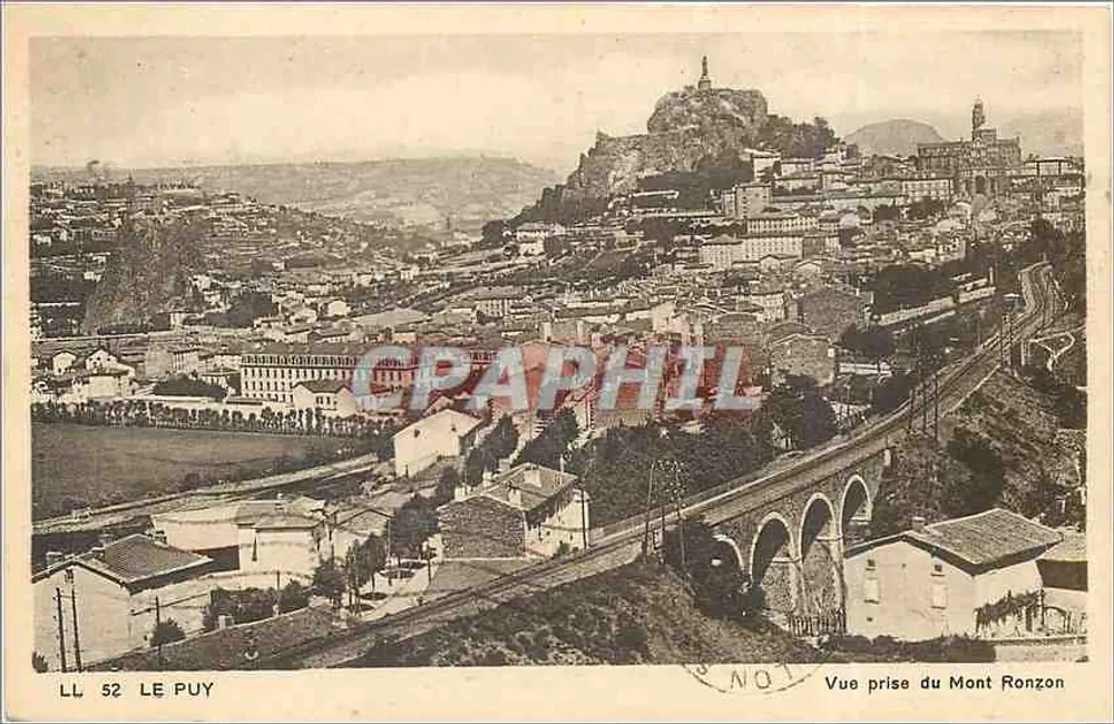 Le Puy — Vue prise du Mont Ronzon — LL 52 - Recto