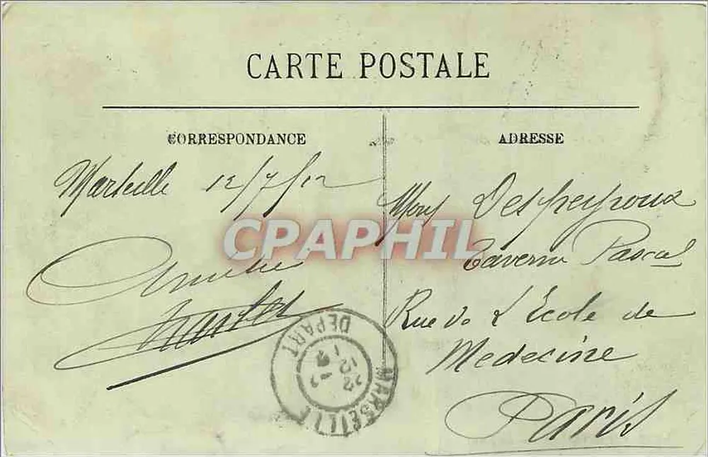 Marseille — Le Vieux Port — LL - Rückseite