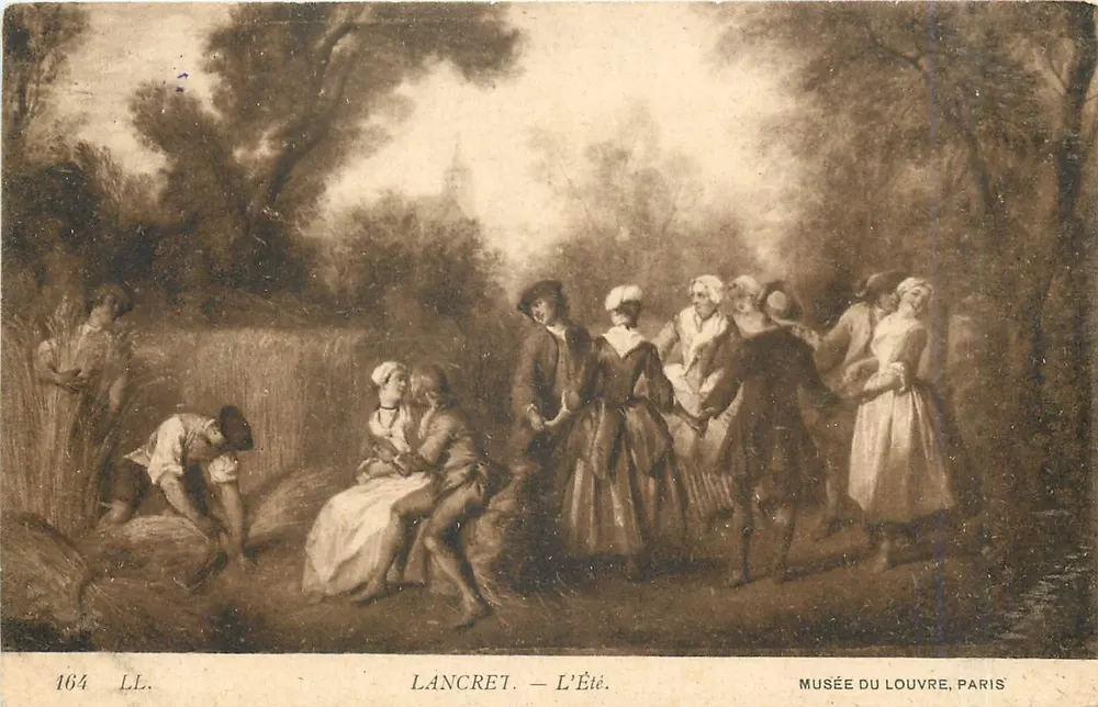 Lancret — O Verão — Museu do Louvre, Paris - Frente