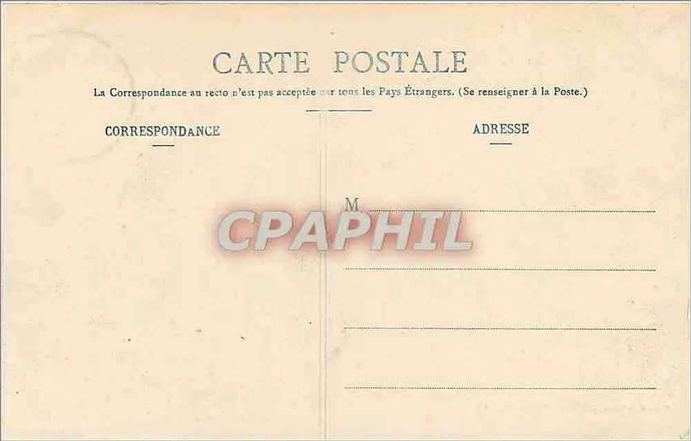 Künstlerische Biarritz - Brechende Welle auf den Felsen — Sammlung Gorce, Foto-Verlag, Talence (Gironde) - Rückseite