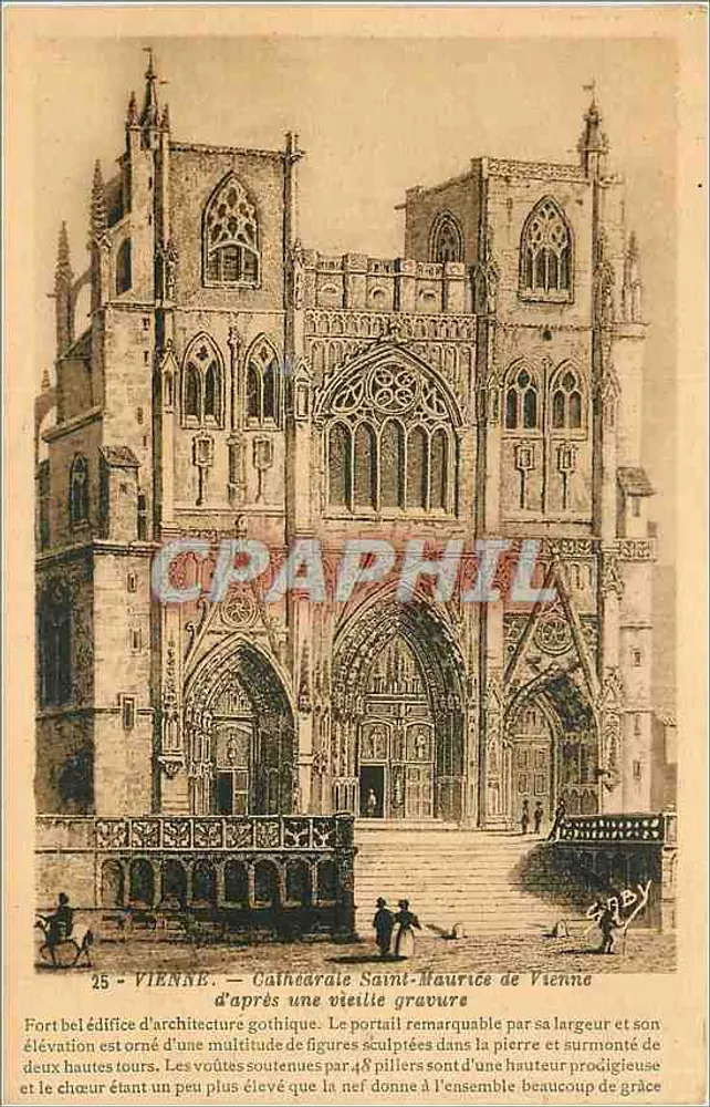 Kathedrale Saint-Maurice in Vienne — Verlag Gaby, n°25 - Vorderseite