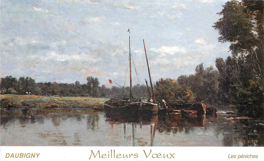 Le barche a vapore — Buon Anno — DAUBIGNY, M.D. 319 - Recto