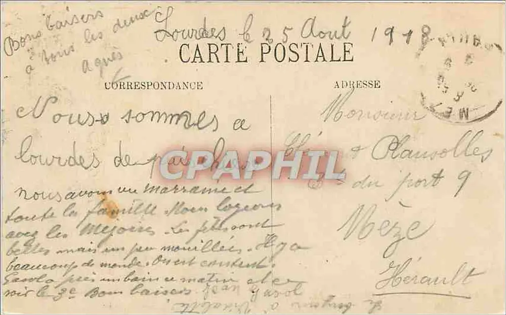 Lourdes — O Castelo — LL. - Verso