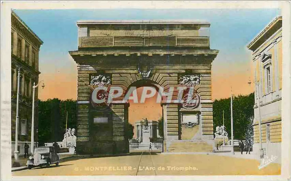 Montpellier - O Arco do Triunfo — editor Graphiti, n°8 - Frente