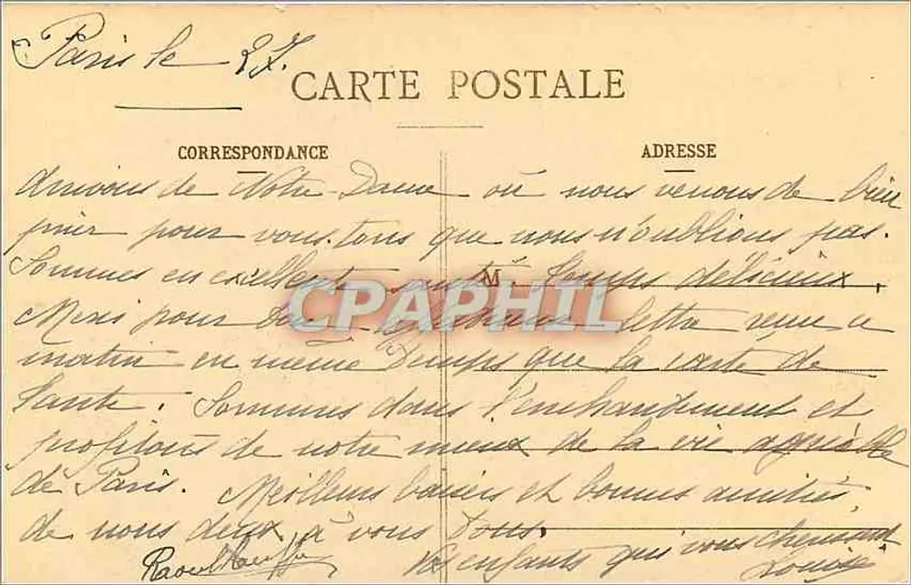 Paris - Palácio de Justiça - A Conciergerie - Verso
