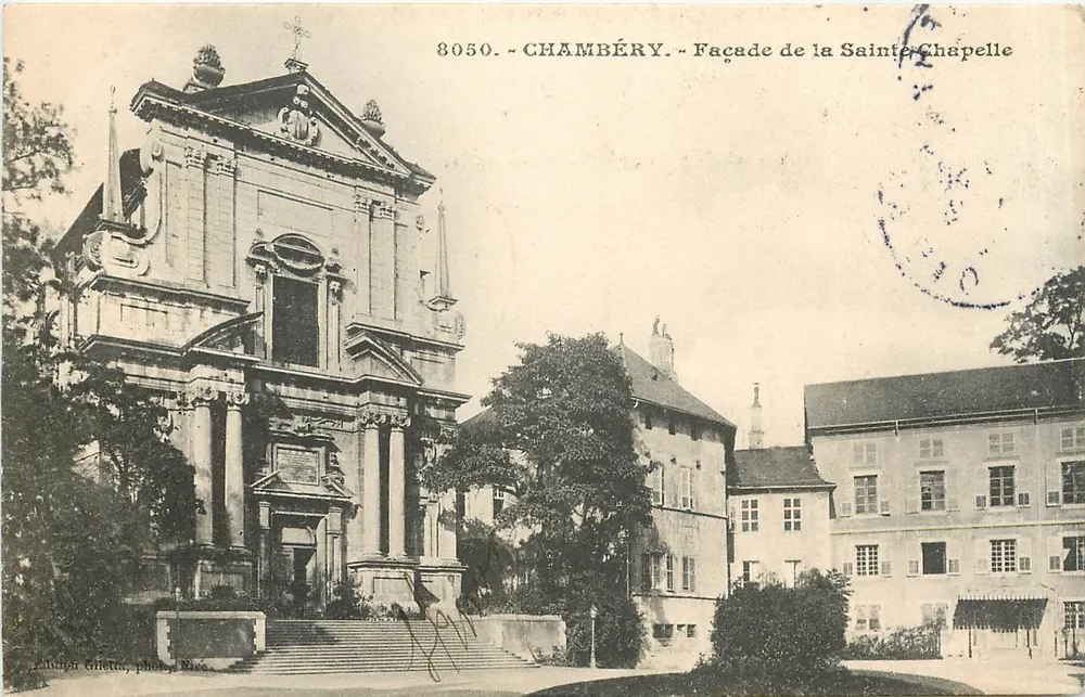 Chambéry — Facha da Santa Capela — Editor Giletta, fot. Riac, n° 8050 - Frente