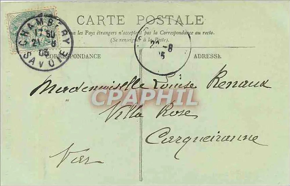 Chambéry — A Catedral — LL. — n°11 - Verso