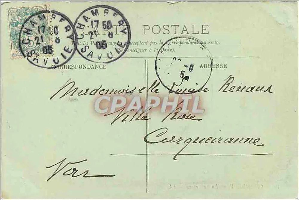 Chambéry — A Prefeitura - Verso