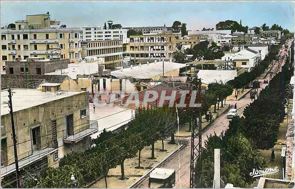 Orléansville (Argélia) — A Rua Militar — Jomone - Frente