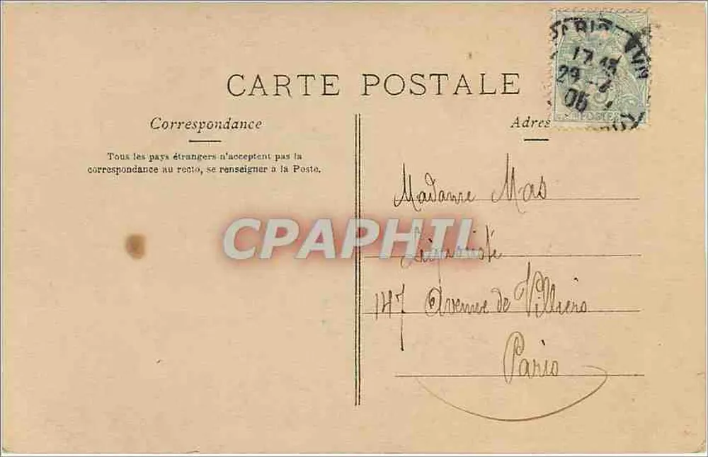 Mulher segurando uma criança — Felizes Páscoas — Le Narmand, Paris, n°3.103 - Verso