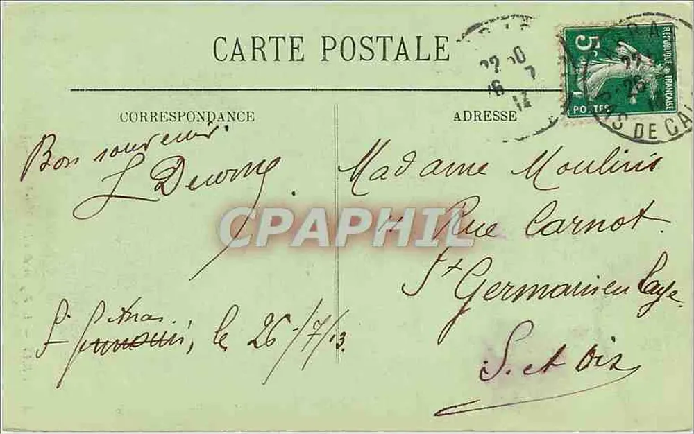 Arras — O Sino da Prefeitura — LL. - Verso
