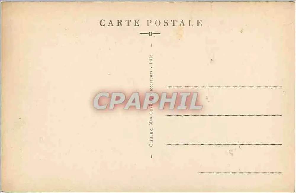 Valenciennes — Platz Carpeaux und Avenue de la Gare — E.C. - Rückseite