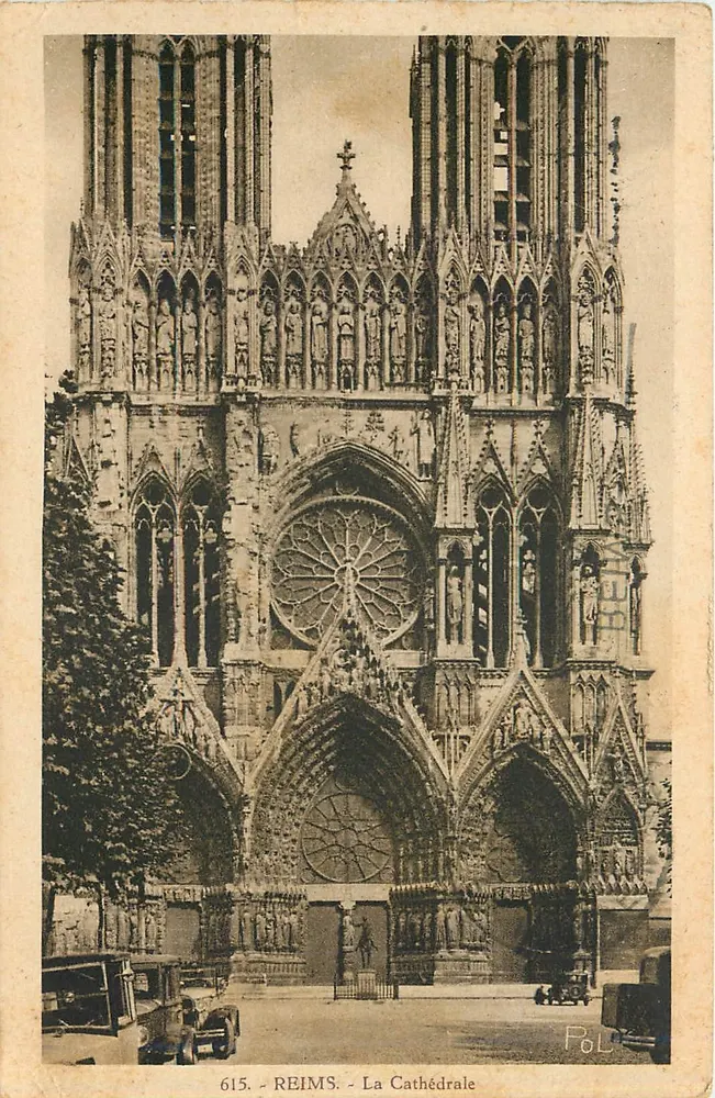 Reims - A Catedral — editor Pol, n° 615 - Frente