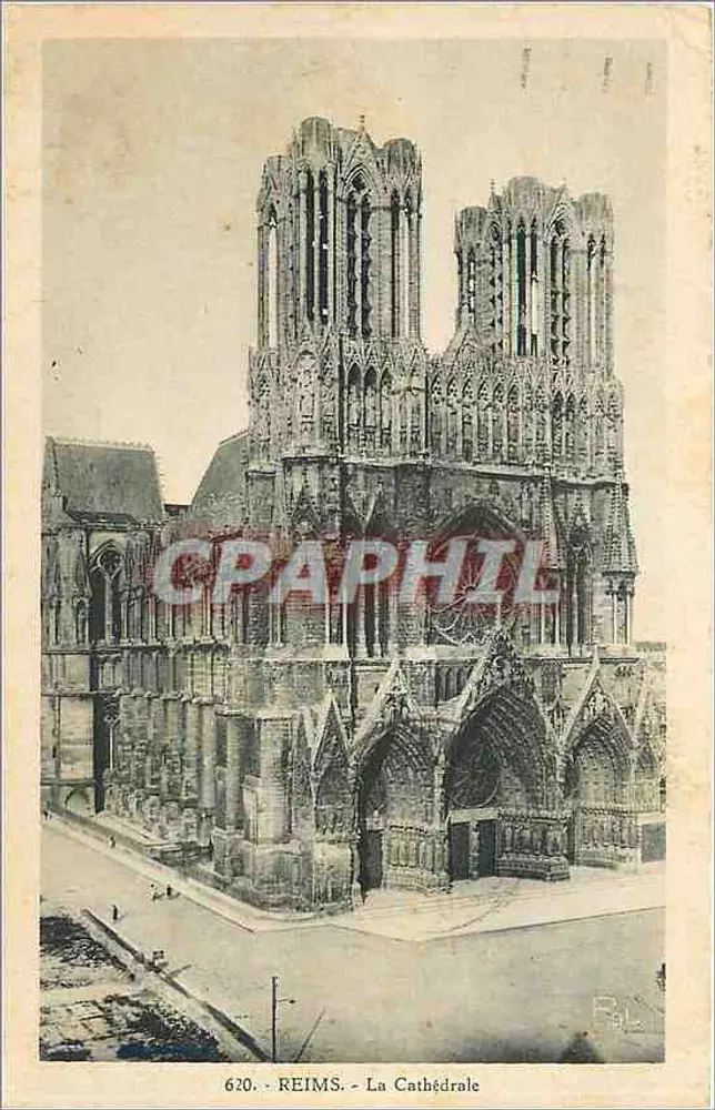 Reims - A Catedral — editor Jacques Fréville, n° 620 - Frente