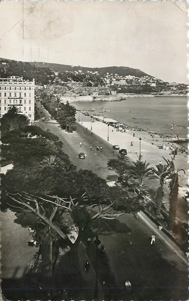 Nice - Die Strandpromenade Quai des États-Unis und der Mont-Boron — Éditions D'Anunier, n° 386 - Vorderseite