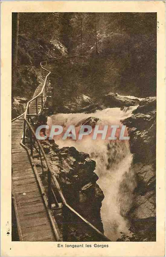 Entlang der Schluchten — Gorges de la Diosaz — Éditions C.D.C.E.F. (Chamonix) - Vorderseite