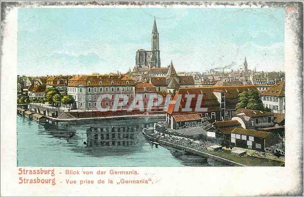 Strasbourg - Vista tirada da „Germania“ — Graphil - Frente