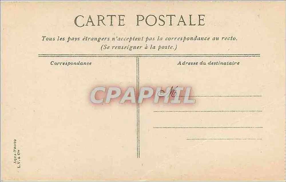 Chantilly, As Três Avenues — editor Aqua-Pauro & Cie, n°16 - Verso