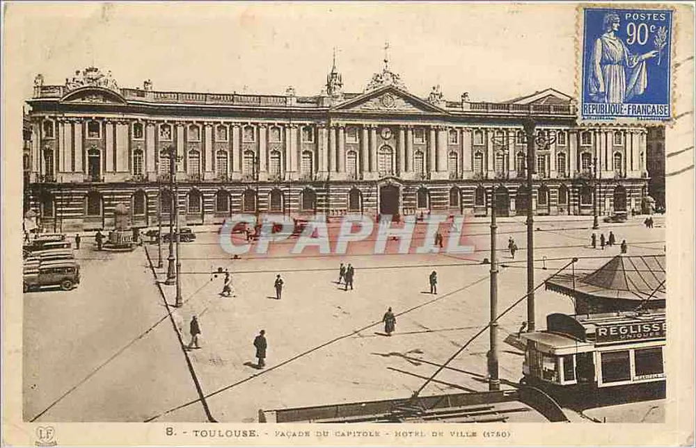 Toulouse - Façade du Capitole - Hôtel de Ville (1780) - Recto