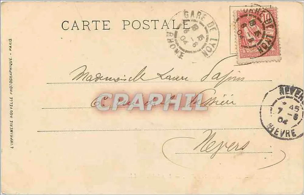 LYON — Le Parc et la Tête d'Or — Le Chalet — LL. - Verso
