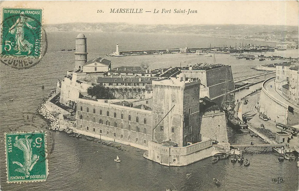 Marselha — O Forte Saint-Jean — Editor E.F.D. - Frente