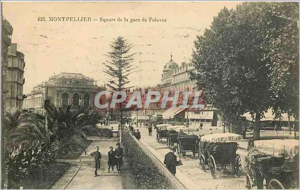 Montpellier — Praça da estação de Palavas — n° 625 - Frente