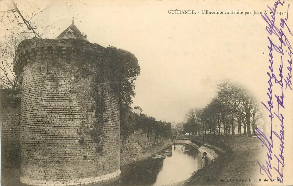 Guérande - L'enceinte construite par Jean V en 1431 — G. J. D. de Nantes, n° 320 - Recto