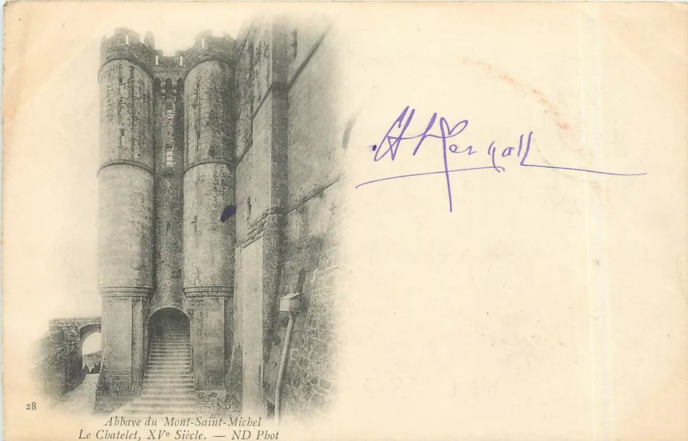 Abbaye du Mont-Saint-Michel — Le Châtelet, XVᵉ siècle — ND Phot - Recto