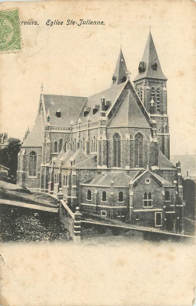 Cerviers, Kerk van Sint Juliana — anoniem uitgever, serie-nummer niet zichtbaar - Voorkant