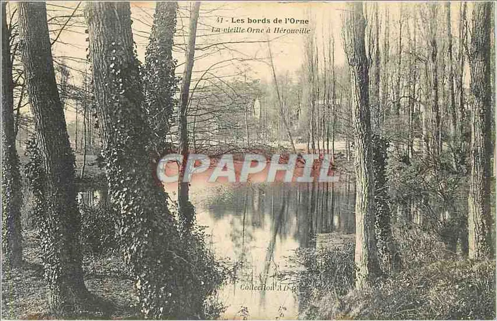 Die Ufer der Orne — Die kleine Orne in Hérouville — Sammlung A.D. - Vorderseite