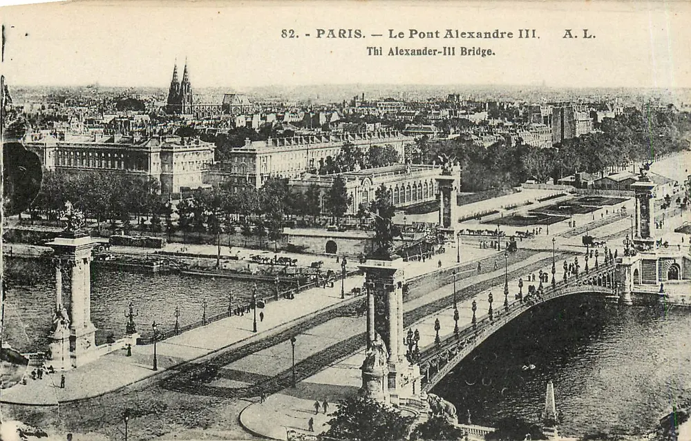 Paris — O Ponte Alexandre III — A. L. - Frente