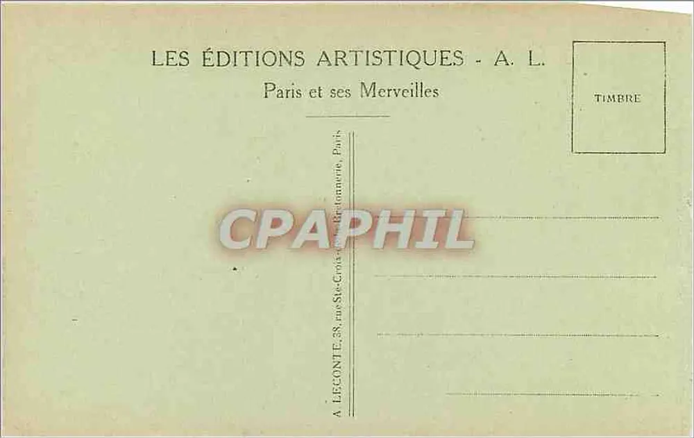 Paris - O Grand Palais — A. L. n°70 - Verso