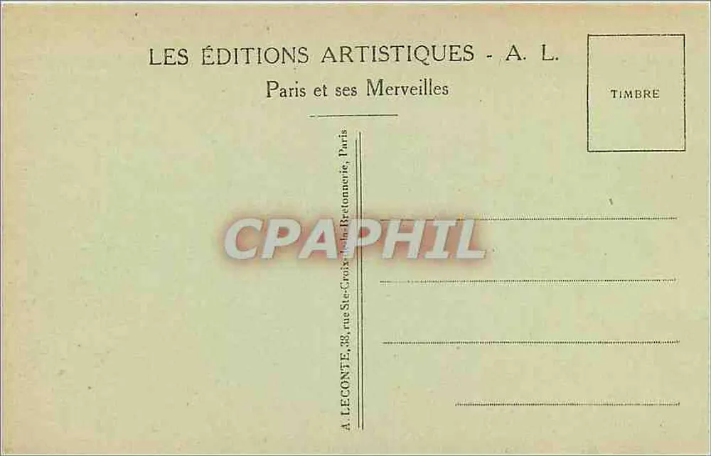 Paris — Das Opernhaus, die Place und die Metro-Station — A. L. 170 - Rückseite