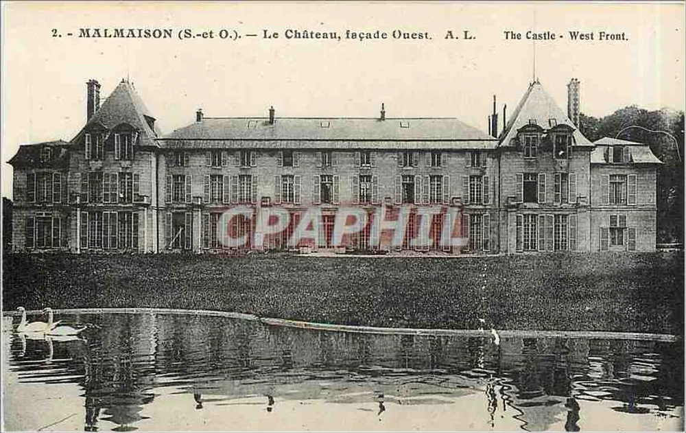 Malmaison (S.-et-O.) — O Castelo, fachada Oeste — A. L. - Frente