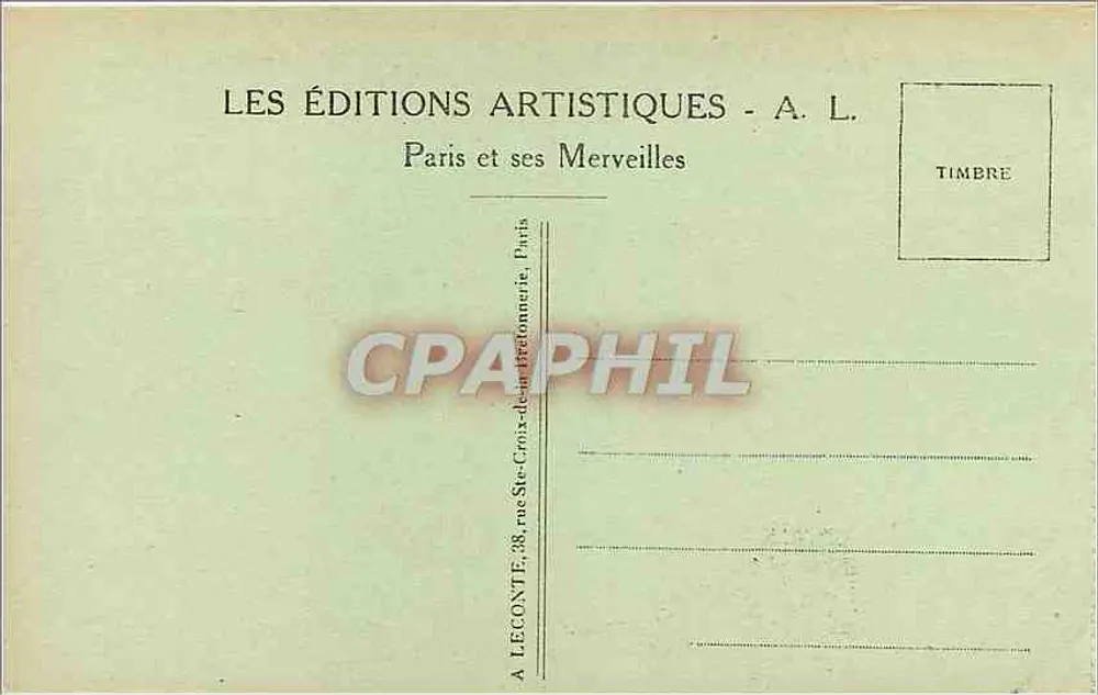 Malmaison (S.-et-O.) — O Castelo, fachada Oeste — A. L. - Verso