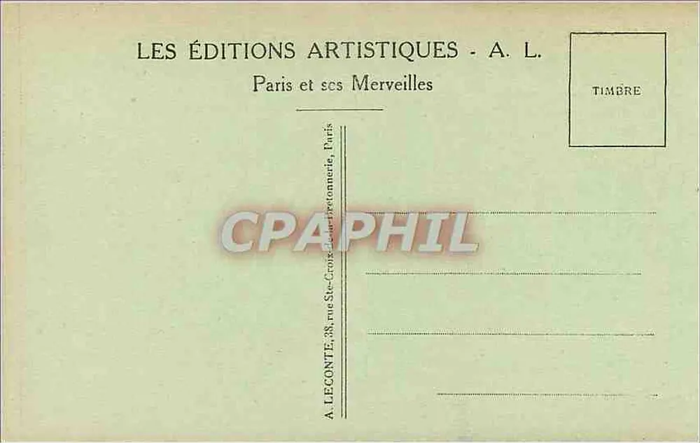 Versailles — Schloss des Grand Trianon — Der Peristyl und die Gärten — A. L. — n° 68 - Rückseite