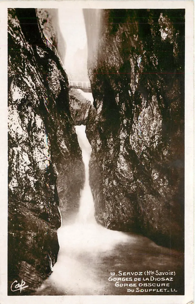 Gorges de la Diosaz — Dunkle Schlucht des Soufflet — Cap, Nr. 19 - Vorderseite
