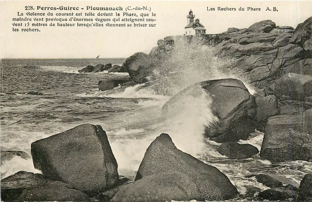 Perros-Guirec - Ploumanach (C.-du-N.) — Les Rochers du Phare — A.B. - Vorderseite