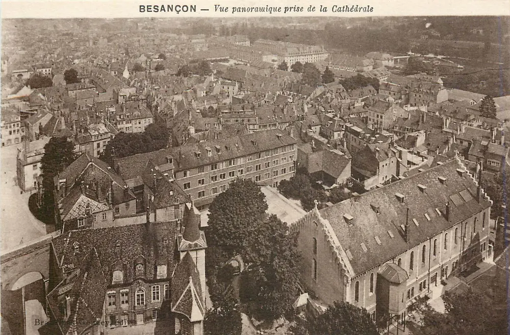 Besançon — Panoramablick vom Dom aus — Bruneau & Cie, Verleger - Vorderseite